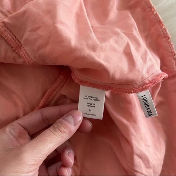 New New York & Co Pink Lace Peplum Blouse - Picture 6 of 6